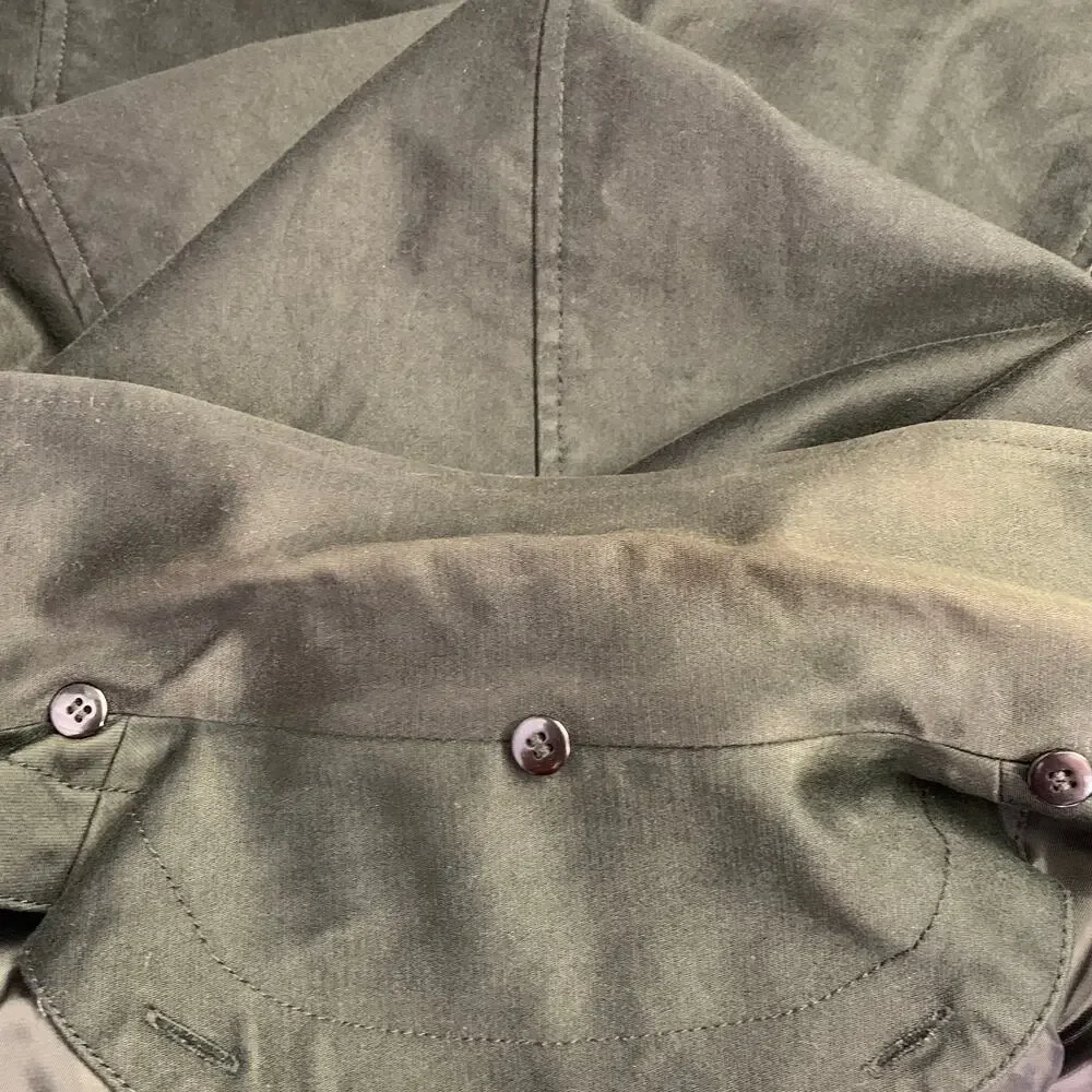 TAKEO KIKUCHI Size L Black Cotton Zip Up Coat
